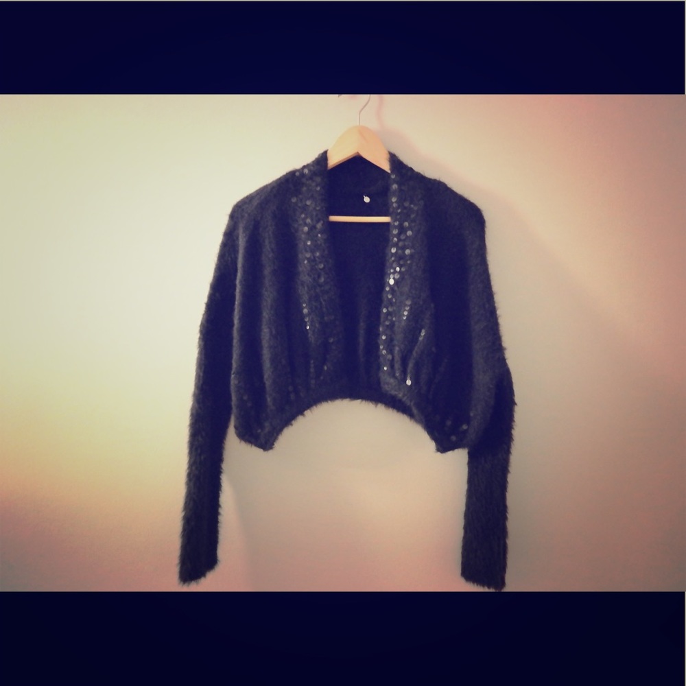 Knitted & Knotted Black Sweater
